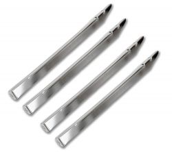 Williams/Bally Chrome Non-Ribbed Legs - Set of 4